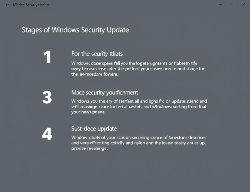 Этапы обновления безопасности Windows